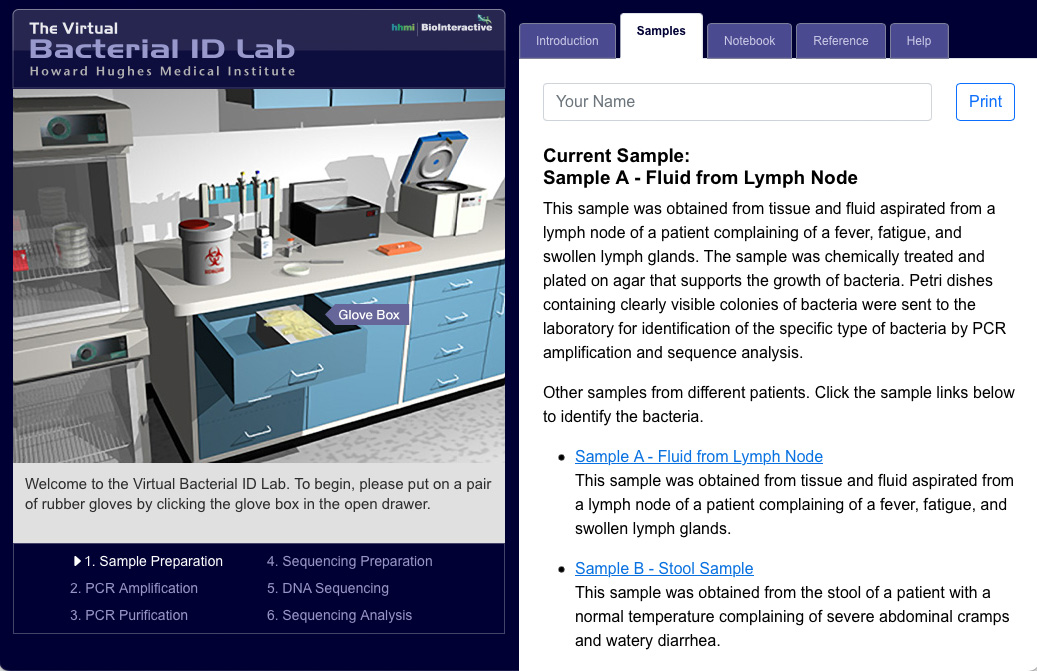 Bacterial ID Virtual Lab Astronaut 3 Media Group